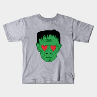 Frankenstein love halloween Kids T-Shirt